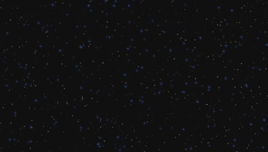 可循环闪烁的蓝色恒星粒子背景4k高清在线视频素材下载