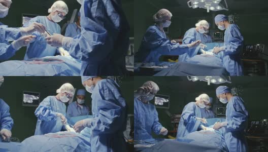 外科医生为病人做手术高清在线视频素材下载