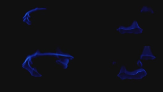 燃烧的液体看起来像等离子体。黑色的蓝色抽象背景。不寻常的万花筒。神奇的波背景。颜色变化的范围。高清在线视频素材下载