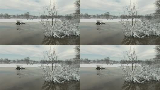 高清:冰冻的河高清在线视频素材下载