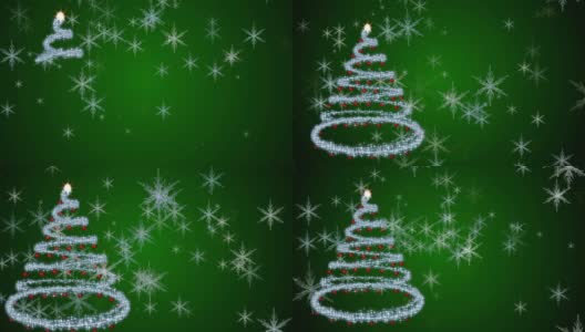 绿色圣诞背景高清在线视频素材下载