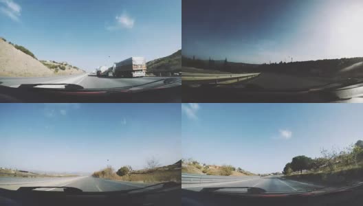 时间流逝的高速公路高清在线视频素材下载