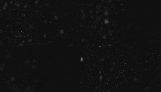 雪花落在黑色的背景上高清在线视频素材下载