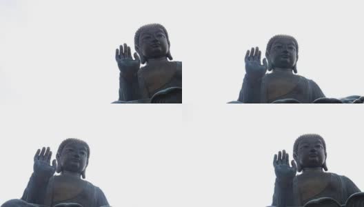 位于香港宝莲寺的天坛大佛高清在线视频素材下载
