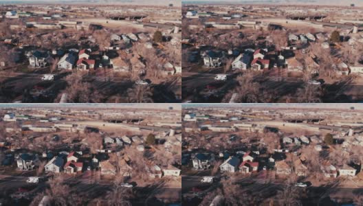科罗拉多州大章克申的废弃住宅区无人机视角高清在线视频素材下载