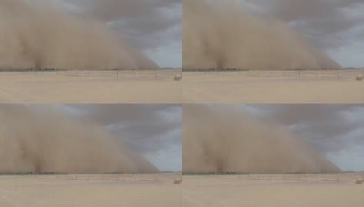在阿富汗的沙漠风暴，从基地营地看到高清在线视频素材下载
