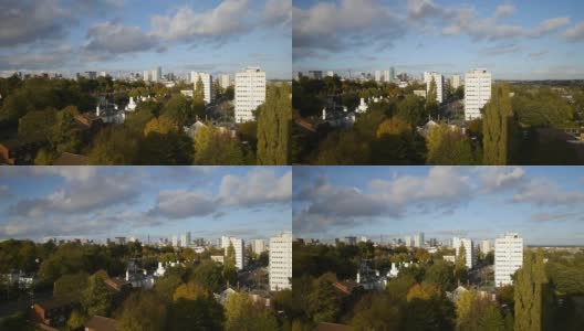 英国伯明翰市中心全景图。高清在线视频素材下载