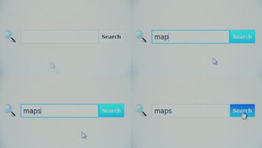 地图-浏览器搜索查询，互联网网页高清在线视频素材下载