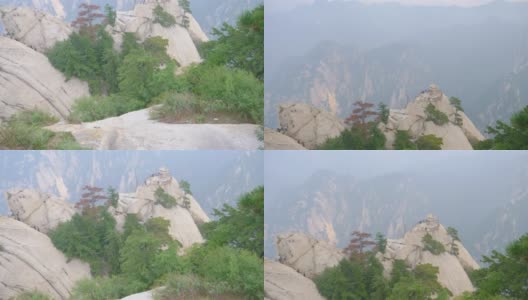 象棋馆位于中国著名景点华山山顶高清在线视频素材下载