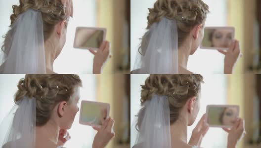 镜中新娘的脸高清在线视频素材下载