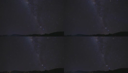 从印度尼西亚帕潘达延山眺望银河高清在线视频素材下载