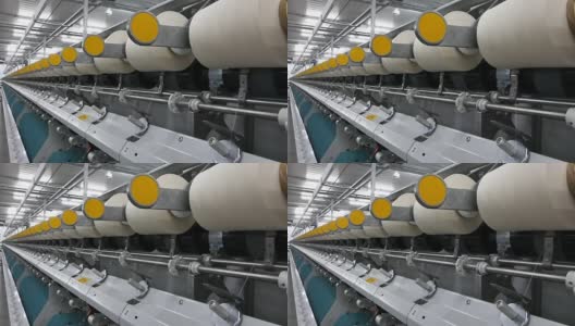纺织厂的线轴高清在线视频素材下载