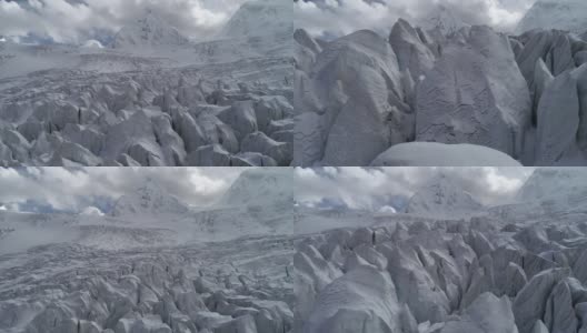 中国西藏的化石冰川高清在线视频素材下载