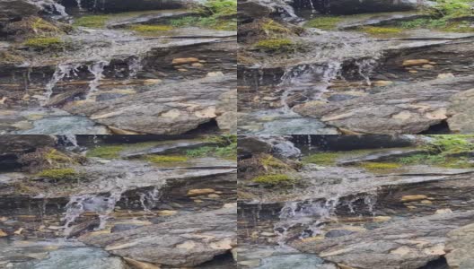 水流的岩石在河流与声音高清在线视频素材下载