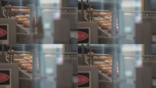 甜甜圈生产线高清在线视频素材下载