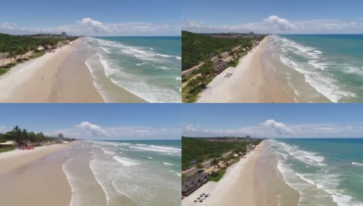 巴西巴伊亚州伊尔赫乌斯的米霍纳里奥斯海滩高清在线视频素材下载