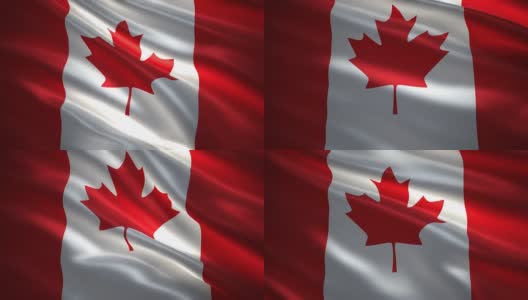 加拿大国旗高清在线视频素材下载