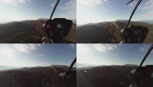 直升机鸟瞰加拿大荒野高清在线视频素材下载