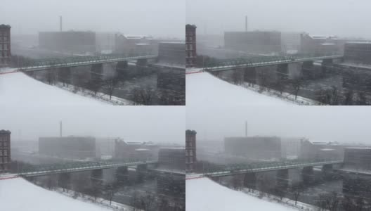 马萨诸塞州劳伦斯市的暴风雪高清在线视频素材下载