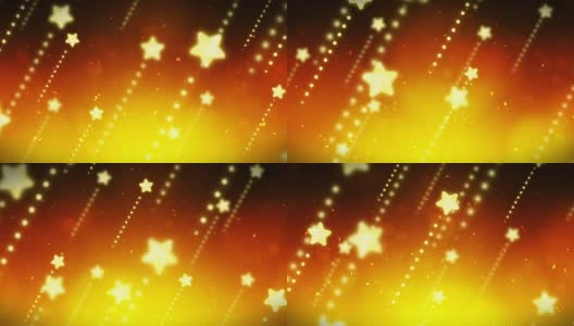 明亮的星星，CG循环动画，黄色，高清在线视频素材下载