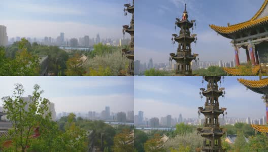 中国青海西宁北山土楼寺，永兴寺。高清在线视频素材下载