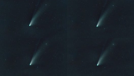 时间流逝彗星NEOWISE C2020 F3高清在线视频素材下载
