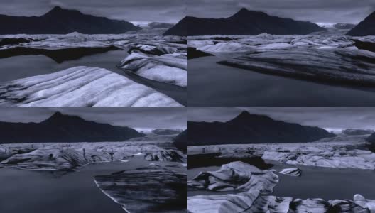 极地之夜的浮冰高清在线视频素材下载