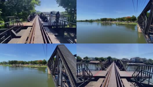泰国北碧府桂河大桥高清在线视频素材下载