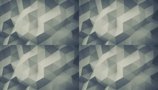 多边形几何灰色表面无缝循环三维动画高清在线视频素材下载