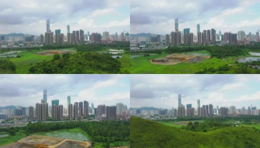 中国深圳美丽的天际线景观高清在线视频素材下载