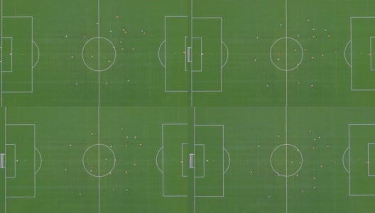空中足球比赛高清在线视频素材下载