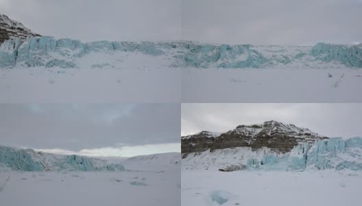 令人惊叹的北极冰漠景观。高清在线视频素材下载
