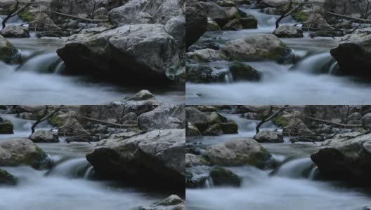 山溪时光流逝相机跟踪左高清在线视频素材下载