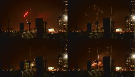 纽约烟花之夜高清在线视频素材下载