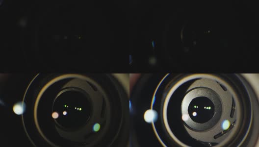 专业相机的光圈机制的特写高清在线视频素材下载