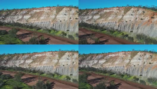 无人机拍摄的澳大利亚西部河岸的欧文河景观高清在线视频素材下载