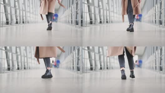 都市时尚秋装女式美腿鞋系列高清在线视频素材下载