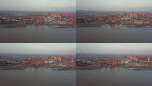中国江苏省启东市，庆祝新建成的游轮即将出海高清在线视频素材下载