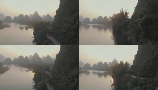 美丽的桂林自然风景高清在线视频素材下载
