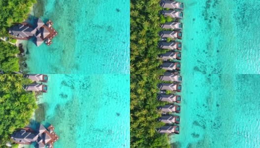 热带天堂，马尔代夫豪华度假-阿亚达岛高清在线视频素材下载