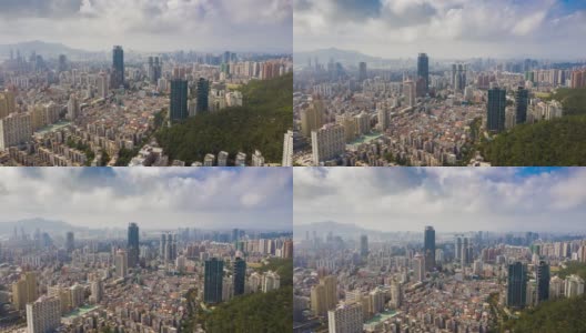 白天时间澳门城市景观航拍全景4k时间推移中国高清在线视频素材下载