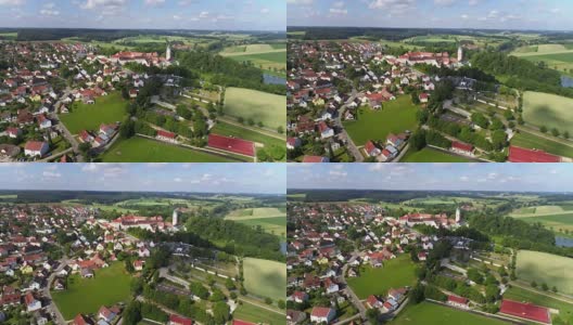 上巴伐利亚的谢恩修道院高清在线视频素材下载
