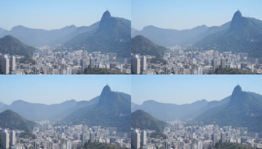 巴西里约热内卢的科尔科瓦多山高清在线视频素材下载