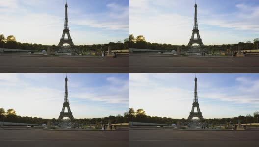 从巴黎的特罗卡德罗出发高清在线视频素材下载