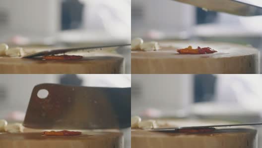 准备工作:辣椒在厨房，超级慢动作高清在线视频素材下载