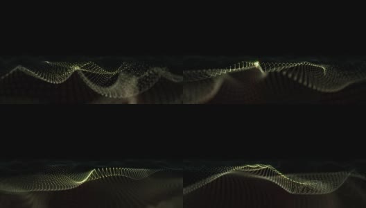 抽象背景动画-粒子波高清在线视频素材下载