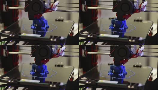 3D打印机工作近距离高清在线视频素材下载