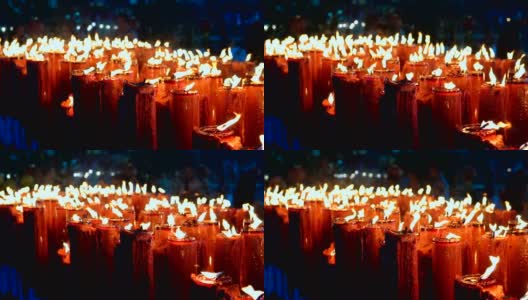中国新年的红烛。高清在线视频素材下载