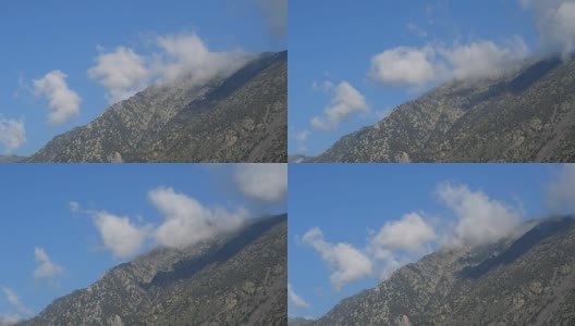 山脊上的云高清在线视频素材下载
