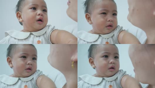 亚洲婴儿哭高清在线视频素材下载